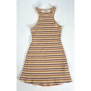 Billabong Tomboy Striped Tank Dress Women's Size M Shirt Mini Beach Surf